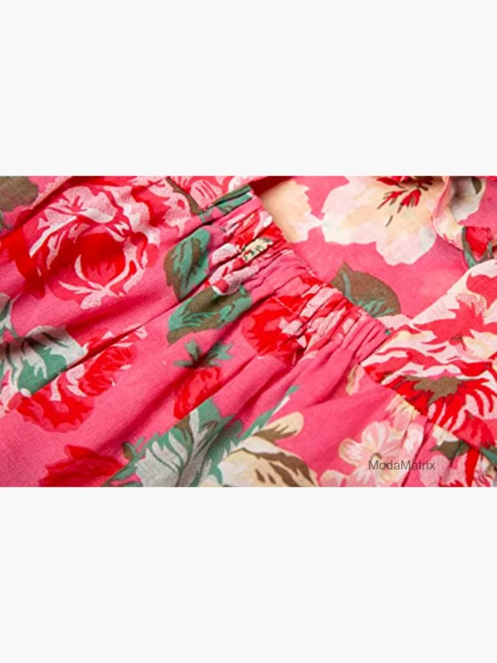 Girls Boho High Low Midi Dress Sleeveless Floral Fit & Flare Party_2